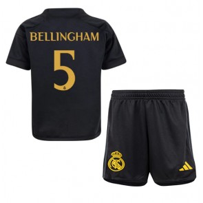 Real Madrid Jude Bellingham #5 Replika Babytøj Tredje sæt Børn 2023-24 Kortærmet (+ Korte bukser)